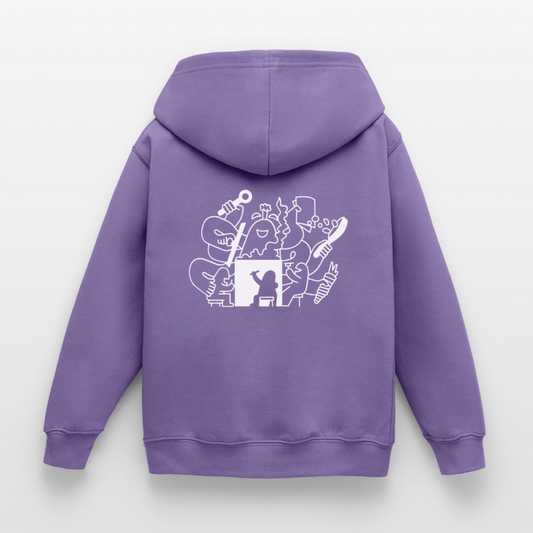 Kinder Hoodie - Lavendel