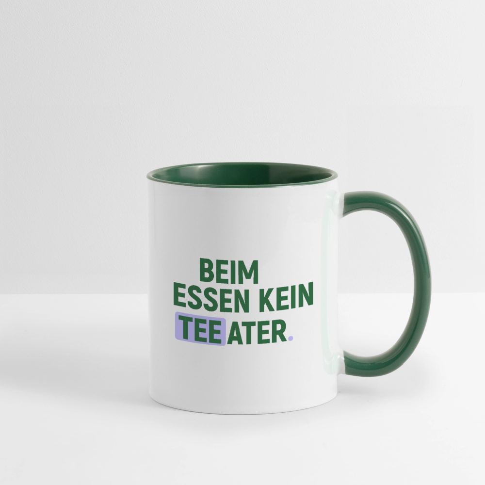 Tasse - Weiß/Dunkelgrün
