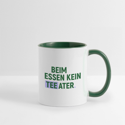 Tasse - Weiß/Dunkelgrün