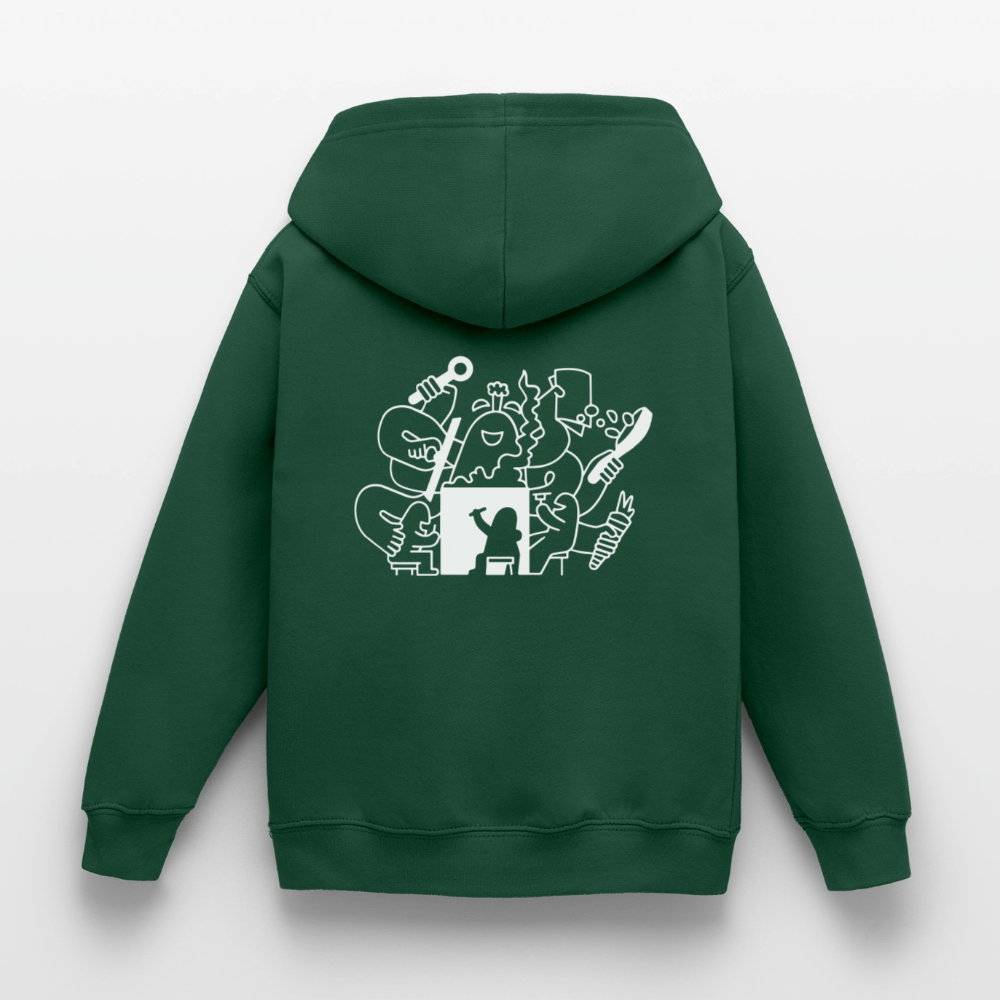 Kinder Hoodie - Flaschengrün