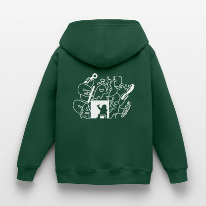 Kinder Hoodie - Flaschengrün