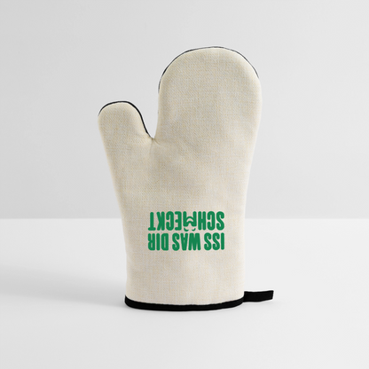 Ofenhandschuh - Leinen/Schwarz 