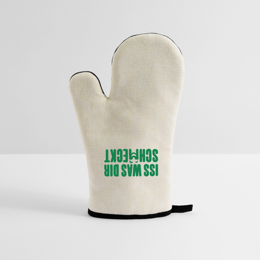 Ofenhandschuh - Leinen/Schwarz 